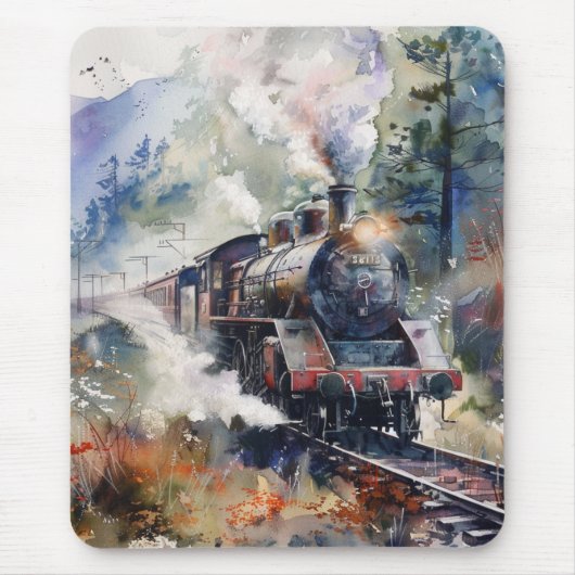 Scenic Landscape with Train Mousepad (Vorne)