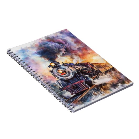 Scenic Landscape with Train Notizblock (Rechte Seite)