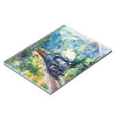 Scenic Landscape with Train Notizblock (Linke Seite)
