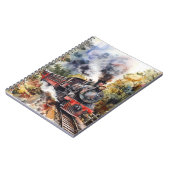 Scenic Landscape with Train Notizblock (Linke Seite)