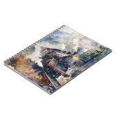 Scenic Landscape with Train Notizblock (Linke Seite)