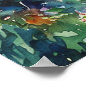 Scenic Landscape with Train Poster (Ecke)