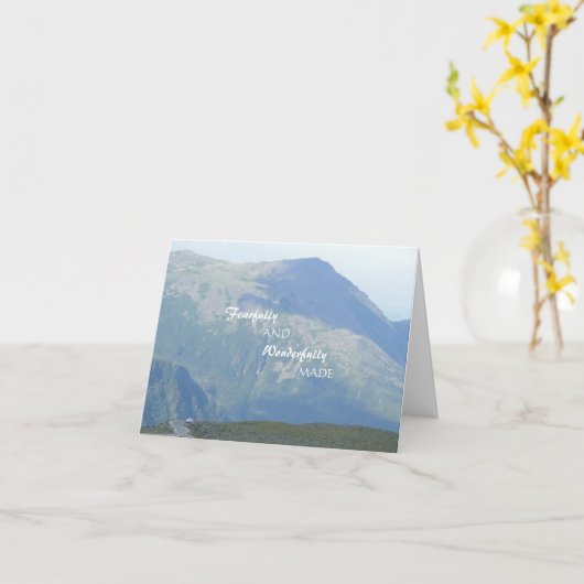 Scenic Mountains Christian Scripture Get Well Card Karte (Gelbe Blume)