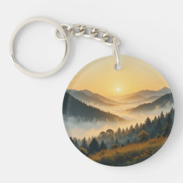 Scenic Nature Landscape Acrylic Keychain  Schlüsselanhänger