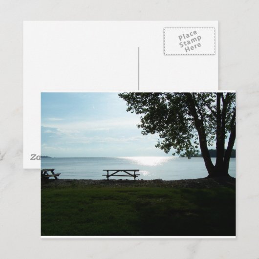 Scenic Picnic Table Postkarte (Vorne/Hinten)