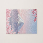 Scenic Puzzle of Mount Fuji and Cherry Blossoms (Horizontal)
