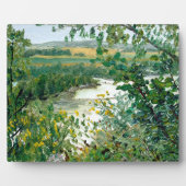 Scenic River View From a High Bluff Fotoplatte (Vorderseite)