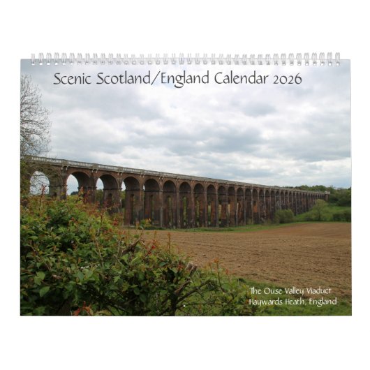 Scenic Scotland/England Calendar 2026 Kalender (Titelbild)