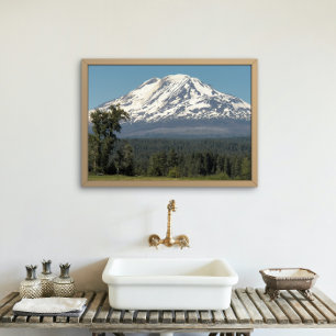 Scenic Snow Covered Mount Adams Fotodruck