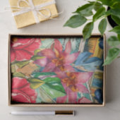 Scenic Tropical Stained Glass Fish Decoupage Seidenpapier (Geschenk)