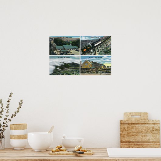 Scenic Views of the Trip towards the Summit Poster (Küche)