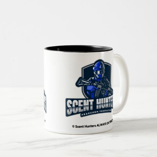 Scent Junters Fragrance Fan Gear Zweifarbige Tasse (VorderseiteRechts)