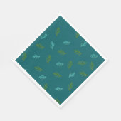 Scent of a forest - Green Spruce Twigs Napkins Serviette (Ecke)