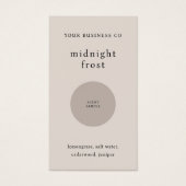 Scent Sample Fragrance Tester Beige QR Code Card (Vorderseite)