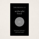 Scent Sample Fragrance Tester Black QR Code Card (Vorderseite)