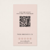 Scent Sample Fragrance Tester Blush QR Code Card (Rückseite)