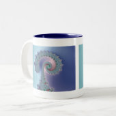 Scepter - Fraktal-Tasse Zweifarbige Tasse (Vorderseite Links)