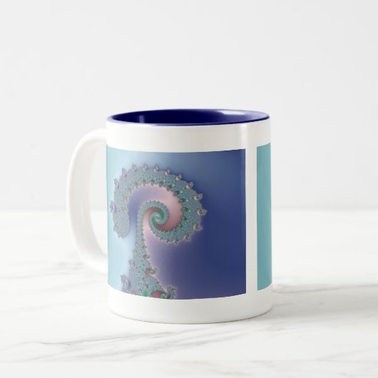 Scepter - Fraktal-Tasse Zweifarbige Tasse (Vorderseite Links)