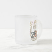 Schabbat 250. Jubiläum Frostglas Tasse (VorderseiteRechts)