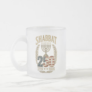 Schabbat 250. Jubiläum Frostglas Tasse