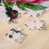 SCHABBYCHISCHE Englische Rose Vintag rosa Puzzle (Seite)