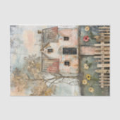 SCHABBYLANDWIRTSCHAFT GEMISCHTES MEDIENDEKOUPAGE SEIDENPAPIER (Vorderseite)