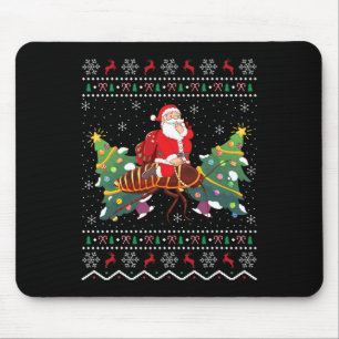 Schabenliebhaber-Geschenk hässlicher Santa-Reitsca Mousepad