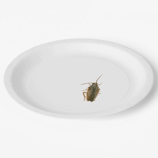 Schabenstreichplatte Pappteller (Schrägansicht)