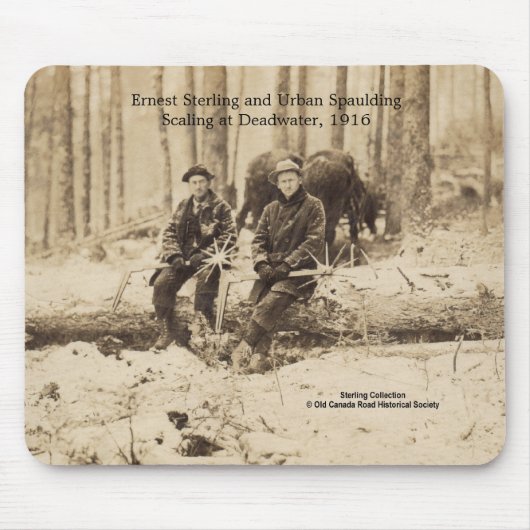 Schaber bei Deadwater, Maine - 1916 Mousepad (Vorne)