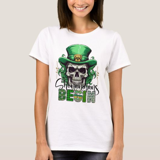 Schabernack beginnt T-Shirt (Vorderseite)