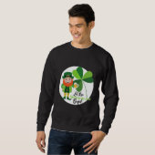 Schabernack Kobold Kleeblatt St. Patrick’s Tag Sweatshirt (Vorne ganz)