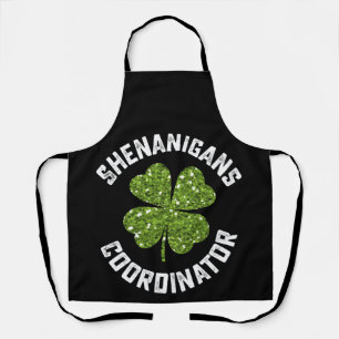 Schabernack-Koordinator Lustiger St. Patrick's Day Schürze