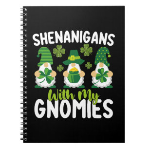 Schabernack mit meinen Gnomies Gnom St. Patrick's  Notizblock