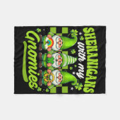 Schabernack mit meinen Gnomies St. Patrick's Day G Fleecedecke (Vorderseite (Horizontal))