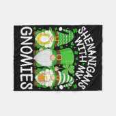 Schabernack mit meinen Gnomies St. Patrick's Day G Fleecedecke (Vorderseite (Horizontal))