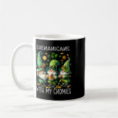 Schabernack mit meinen Gnomies St. Patrick's Day G Kaffeetasse (Links)