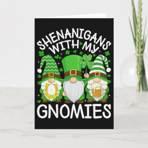 Schabernack mit meinen Gnomies St. Patrick's Day G Karte