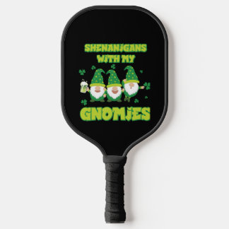 Schabernack mit meinen Gnomies St. Patrick's Day G Pickleball Schläger
