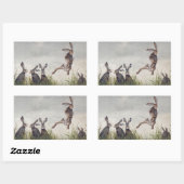 Schabernack Rechteckiger Aufkleber (Blatt)