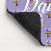 Schäbige lila Stiefmütterchen Blumen Computermaus- Mousepad (Ecke)