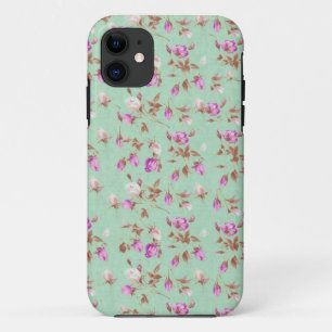 Schäbige Rosen-Blumen der Vintagen ChicblumenRosen Case-Mate iPhone Hülle