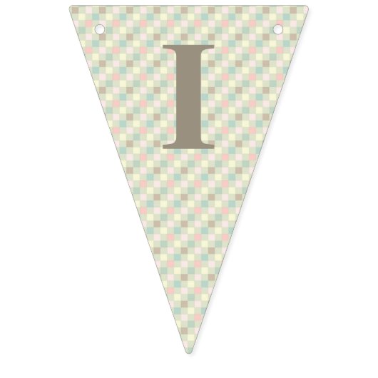 Schäbige rustikale englische wimpelkette (Dritte Fahne)