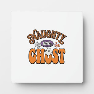Schabiger kleiner Geist Vintage-Halloween-Shirt-De Fotoplatte