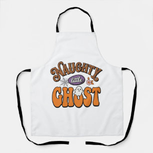 Schabiger kleiner Geist Vintage-Halloween-Shirt-De Schürze