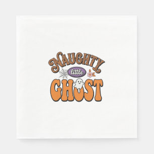 Schabiger kleiner Geist Vintage-Halloween-Shirt-De Serviette