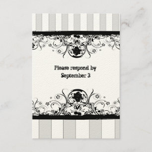 Schäbiges altes WestuAwg mit Umschlägen RSVP Karte