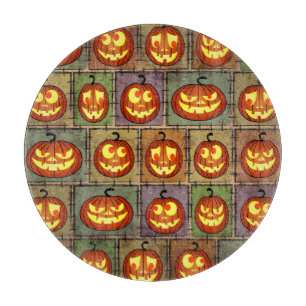 Schäbiges Halloween, vintage Hintergrund. Schneidebrett