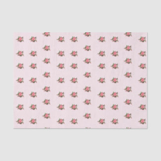 Schäbiges rosa Rosen-Seidenpapier Seidenpapier