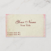 Schäbiges Rosen-Versailles-Inkassogeschäft Visitenkarte (Rückseite)