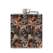 Schäbiges Seeleben-Muster Flachmann (Rückseite)